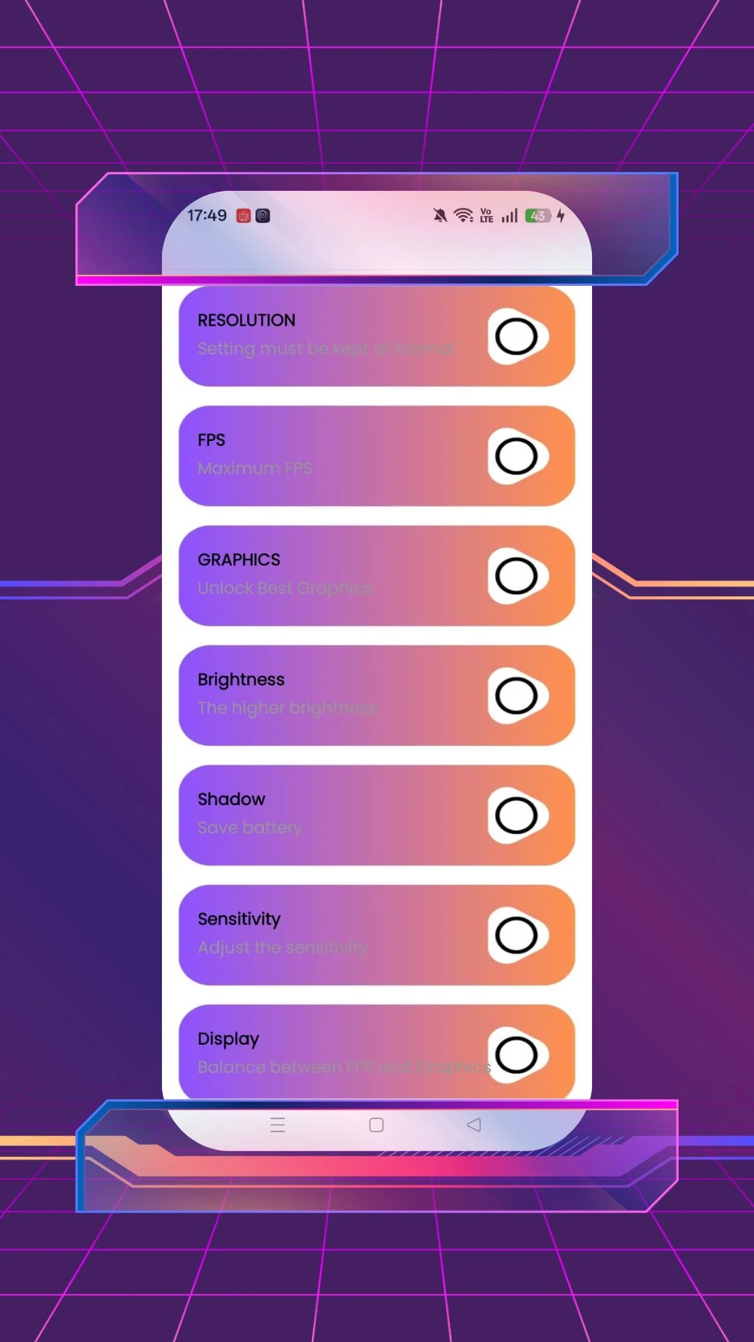 Only Red Settings : GFX screenshot